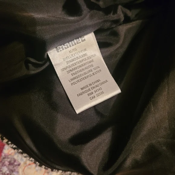 Kismet Herringbone Tweed Pea Coat - Picture 5 of 14